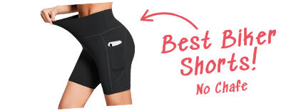 Best biker shorts, comfortable and good for thick thighs.