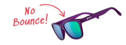 No bounce sunglasses perfect for running.